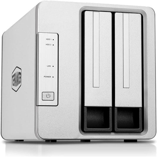 TERRAMASTER F2-423 2-Bay High Performance NAS for SMB with N5105/5095 Quad-core CPU, 4GB DDR4 Memory, 2x 2.5GbE Ports, Network Storage Server (Diskless)