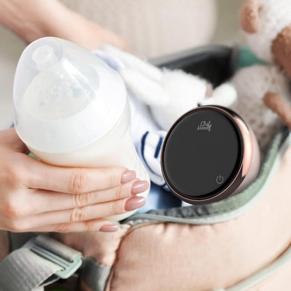 chefhandy Electric Breast Pump, Portable Pump with 2 Modes 9 Levels, Double 24mm 27mm Massage Flanges, Strong Suction hands free come 4 Breastmilk Storage Bags, pink, 1 Count