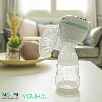 YOUHA Portable, Pain-Free, Touch Screen LED Display, USB Rechargeable Battery Electric Single Breast Pump